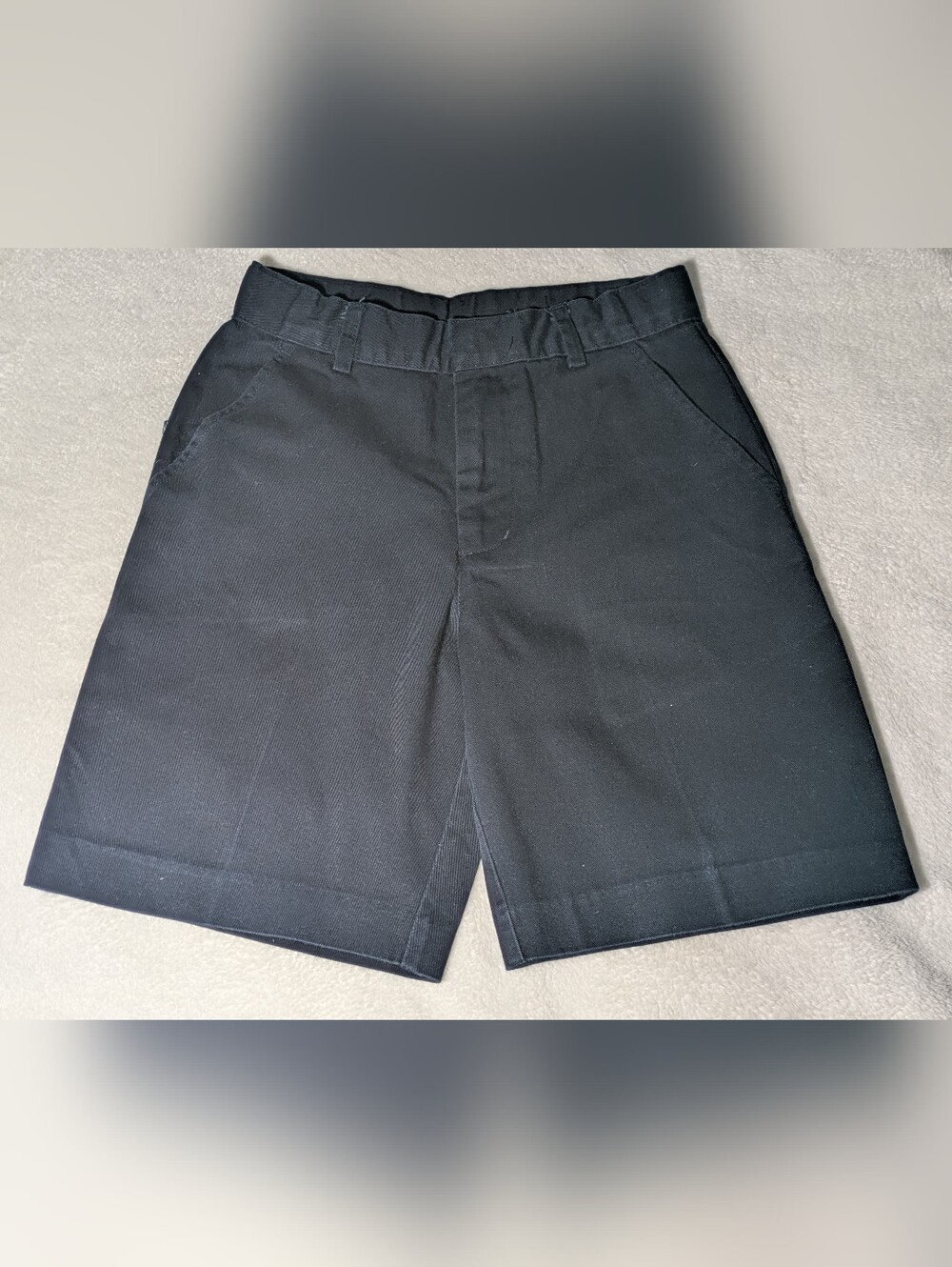 Universal School Uniform Black Shorts Size 7 Girls Twill